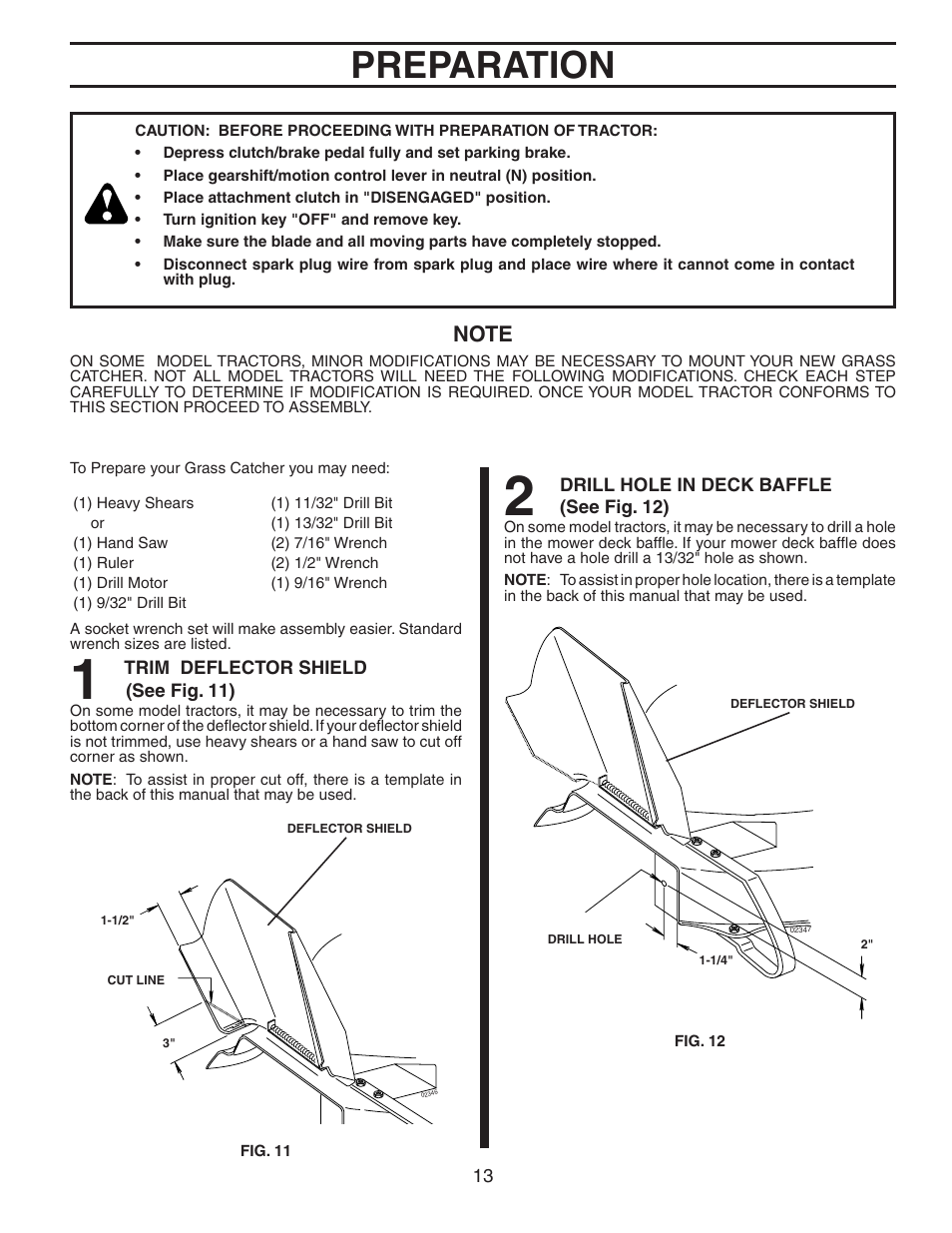 Preparation | Poulan C38D User Manual | Page 13 / 21