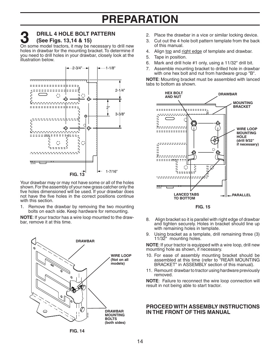 Preparation | Poulan C38D User Manual | Page 14 / 21