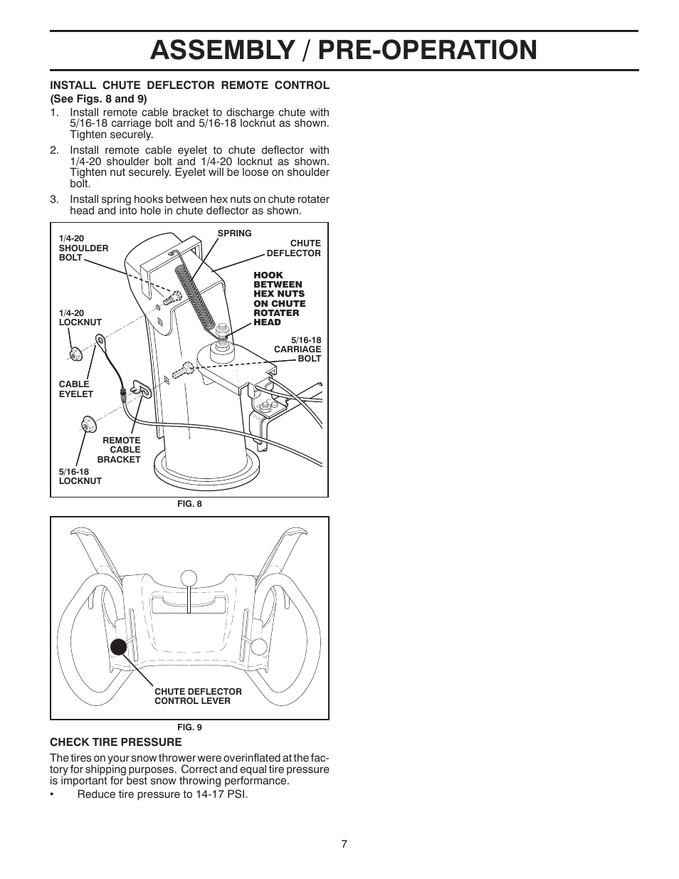 Assembly / pre-operation | Poulan XT 96192003502 User Manual | Page 7 / 44