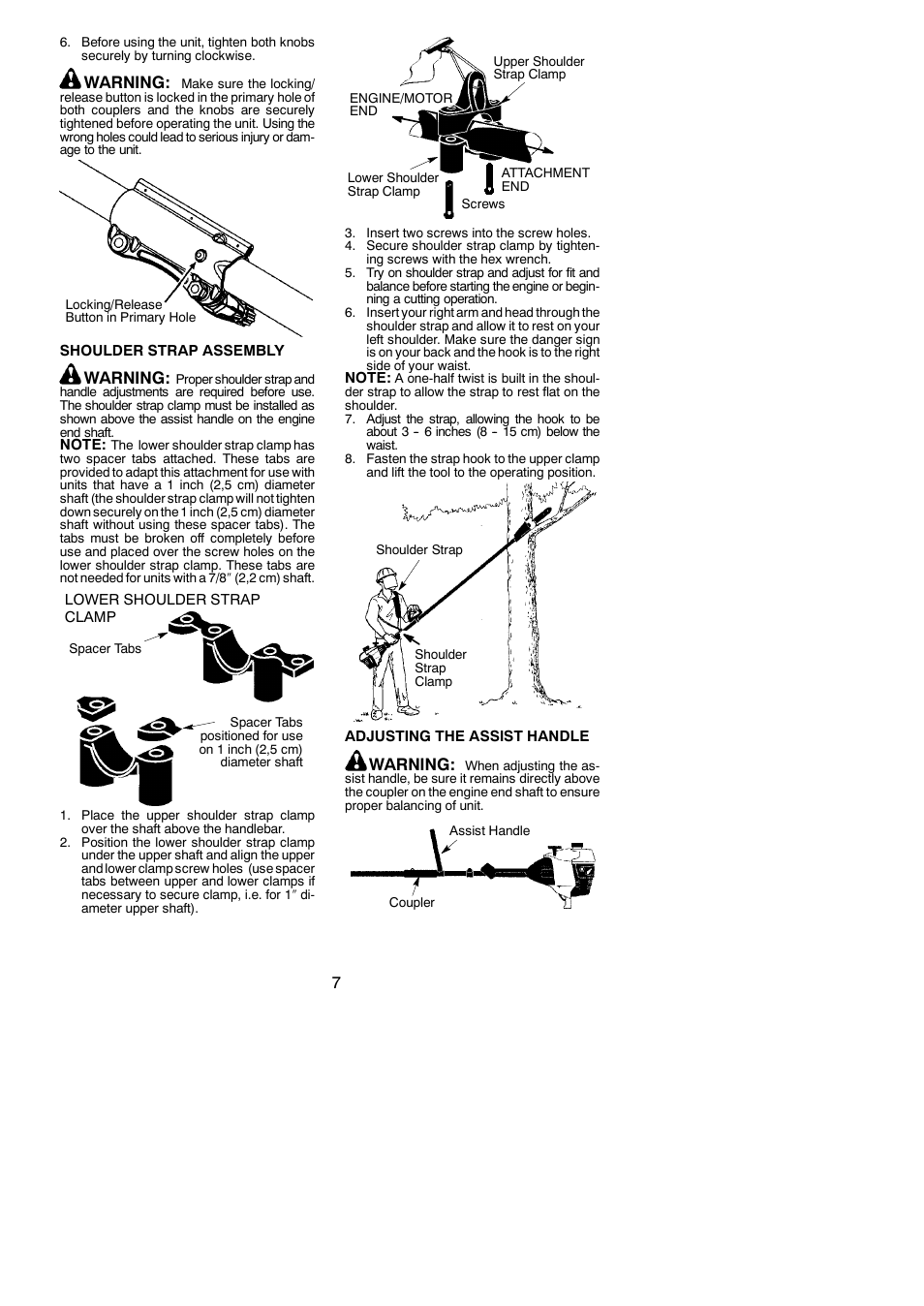 Warning | Poulan Pro PP5500P User Manual | Page 7 / 14
