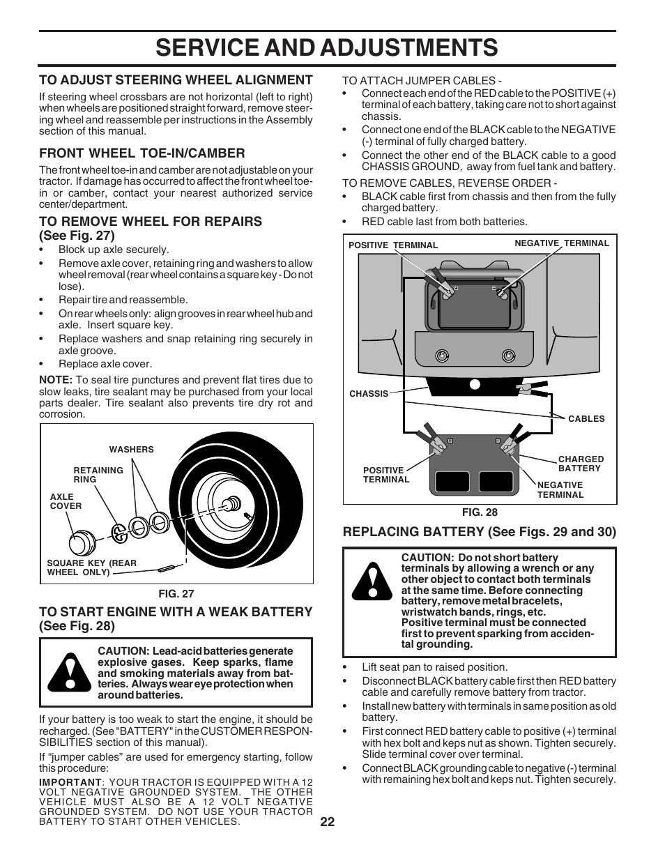 Service and adjustments | Poulan 182490 User Manual | Page 22 / 48