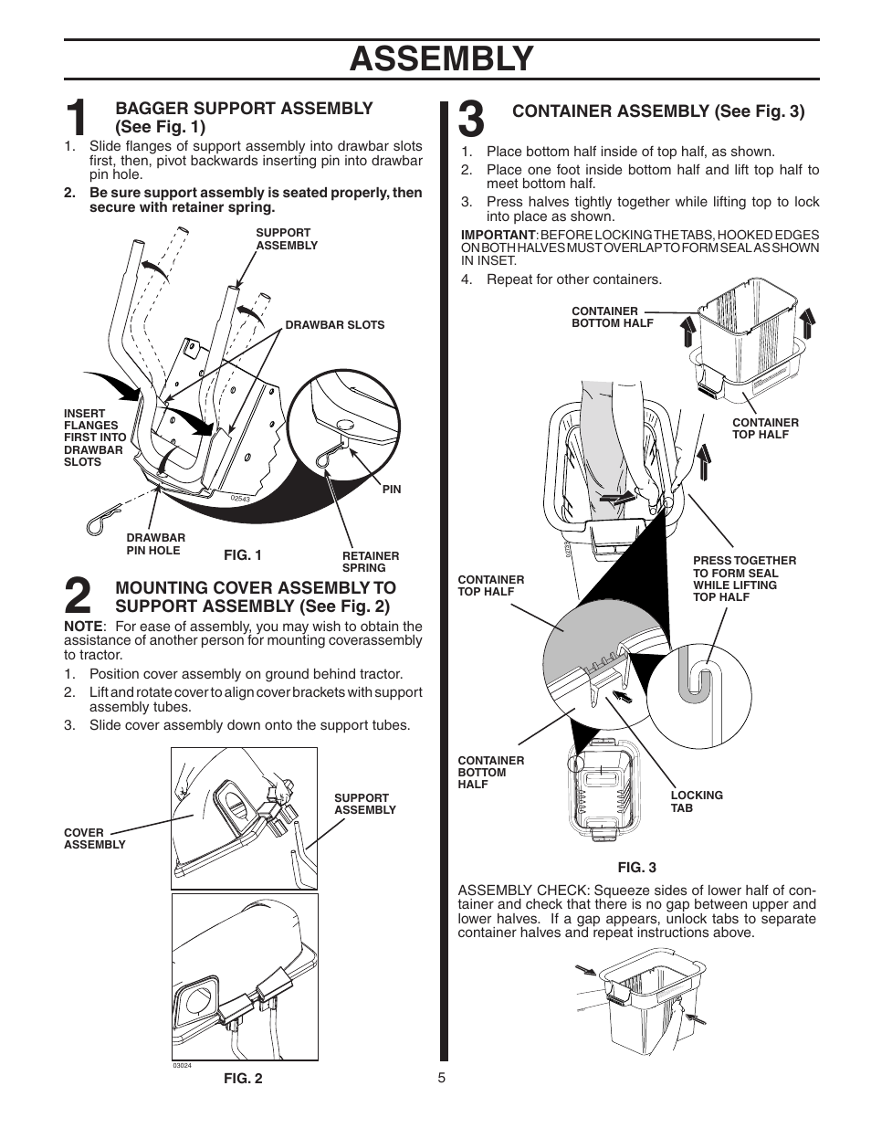 Assembly | Poulan 532402705 User Manual | Page 5 / 11