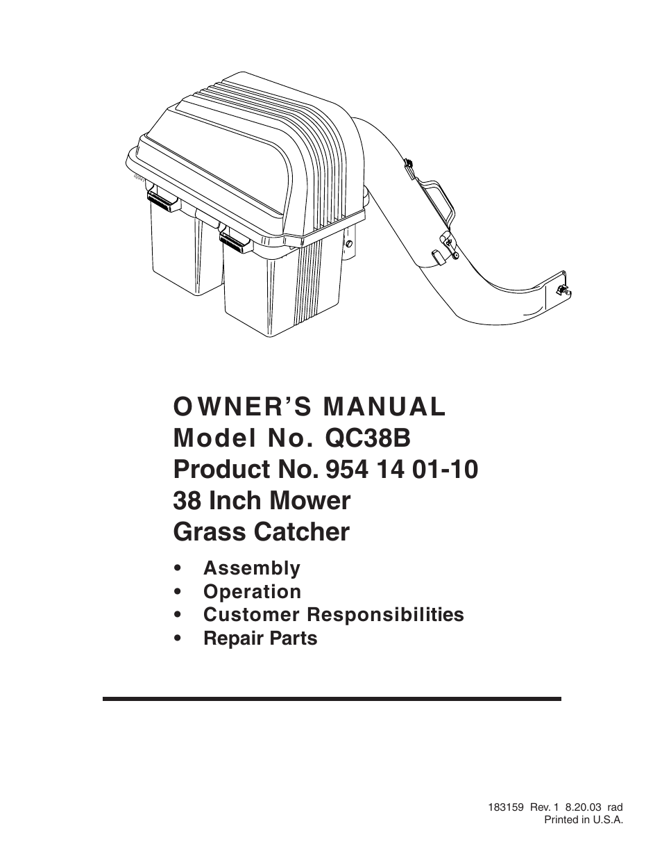 Poulan QC38B User Manual | 13 pages