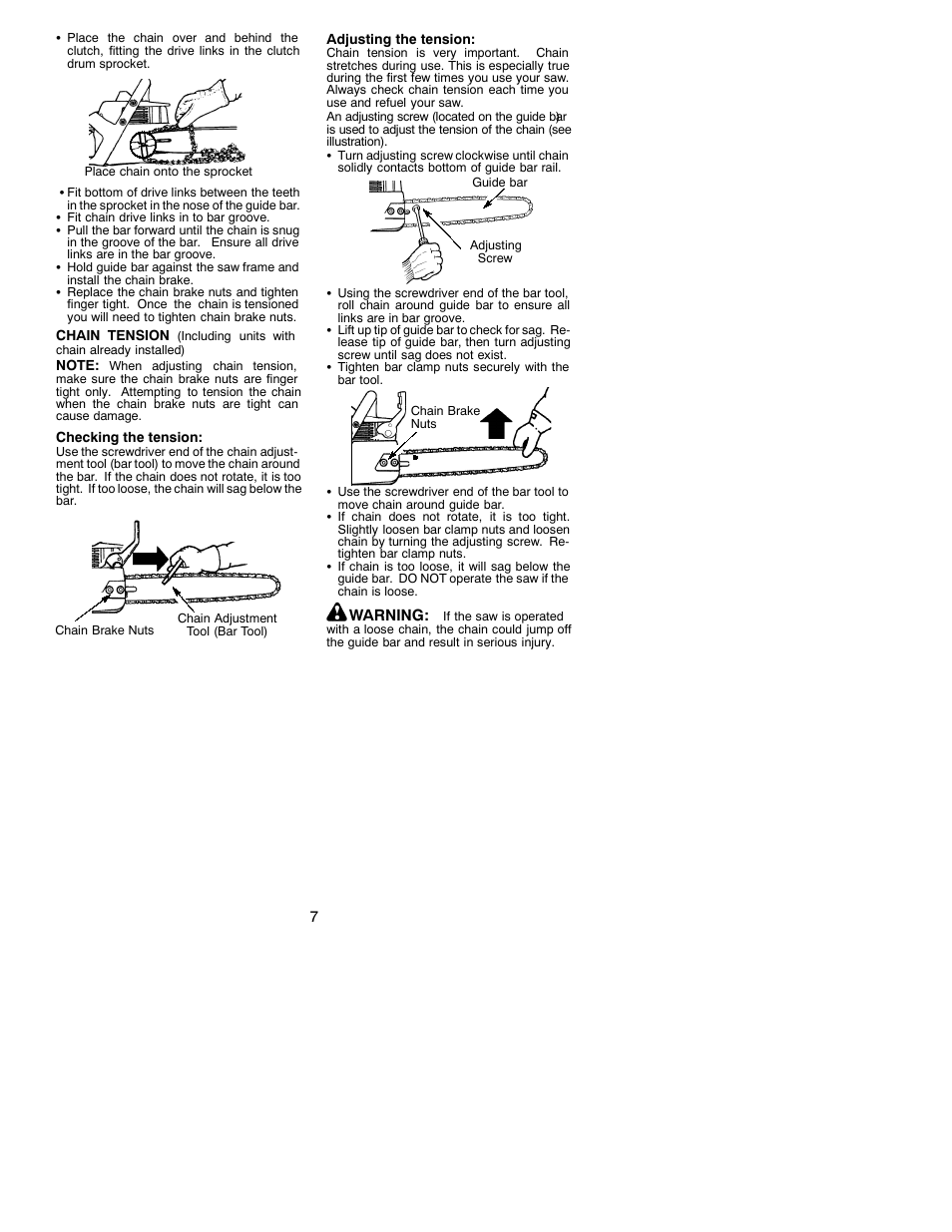 Poulan PRO 220 User Manual | Page 7 / 17