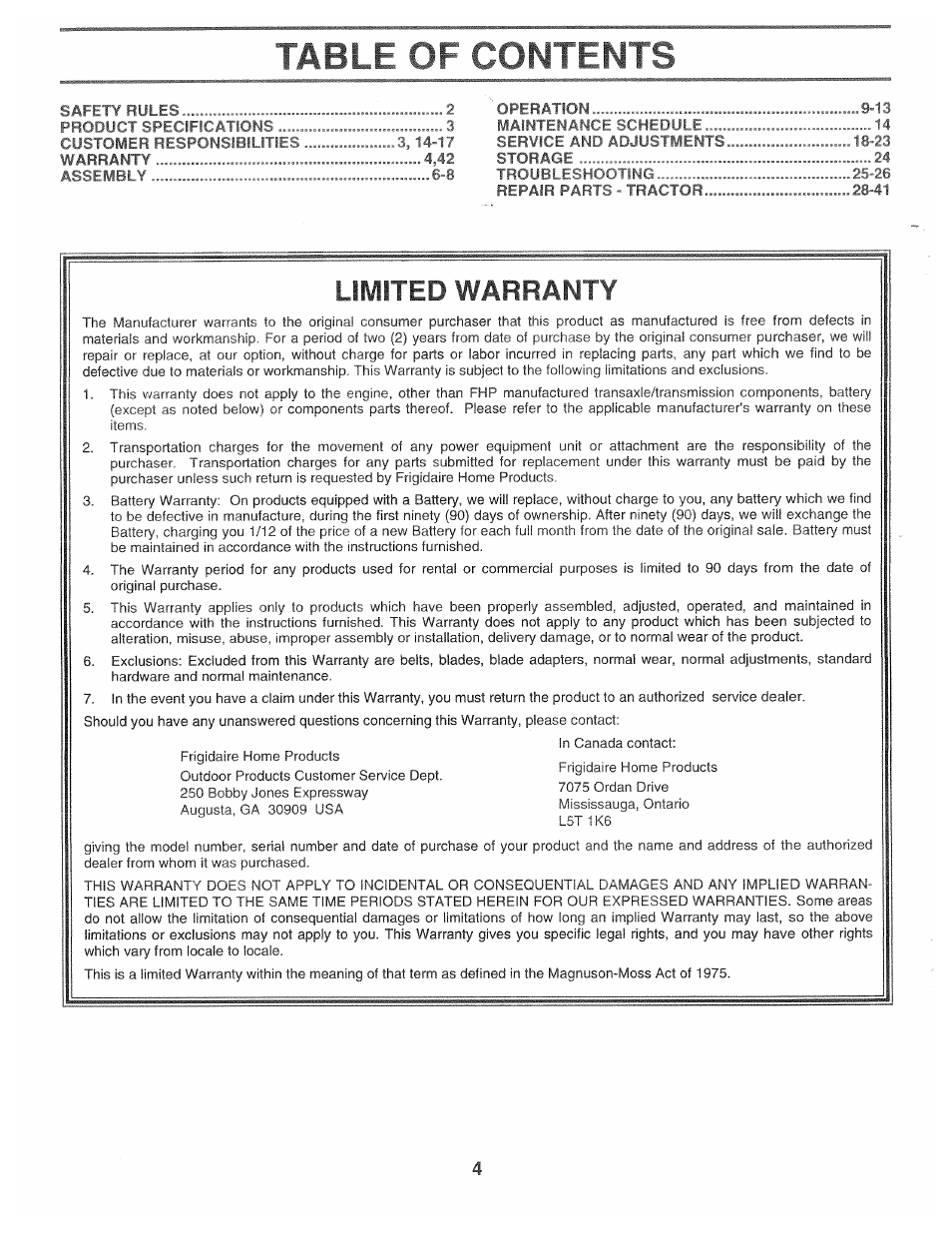 Poulan 168301 User Manual | Page 2 / 42