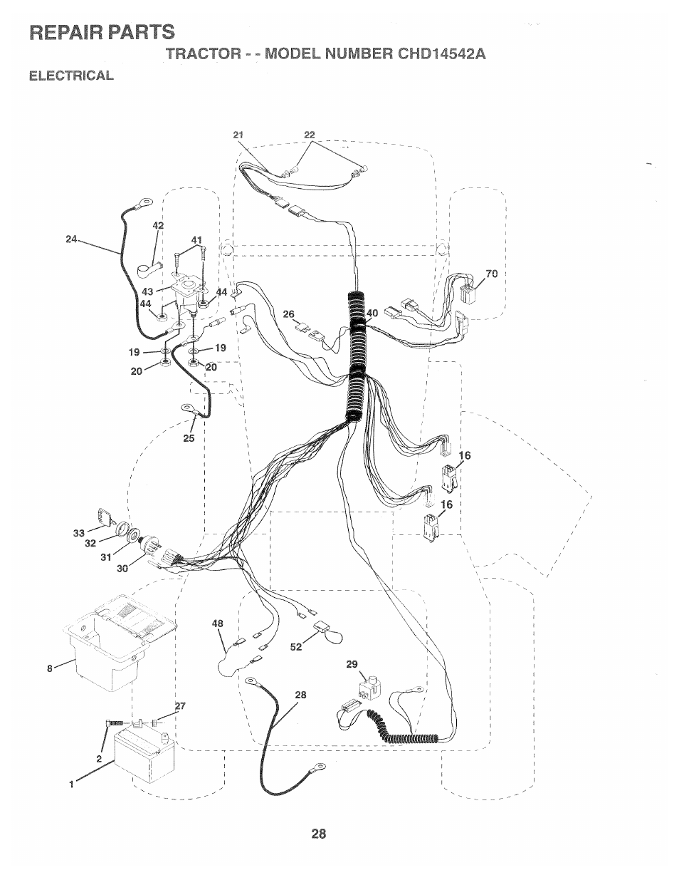Repair parts | Poulan 168301 User Manual | Page 26 / 42