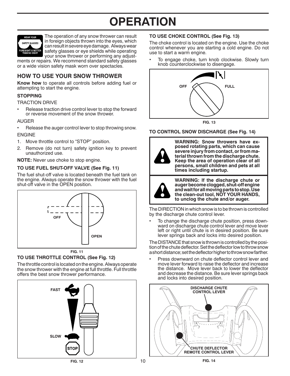 Operation | Poulan 96192002000 User Manual | Page 10 / 40