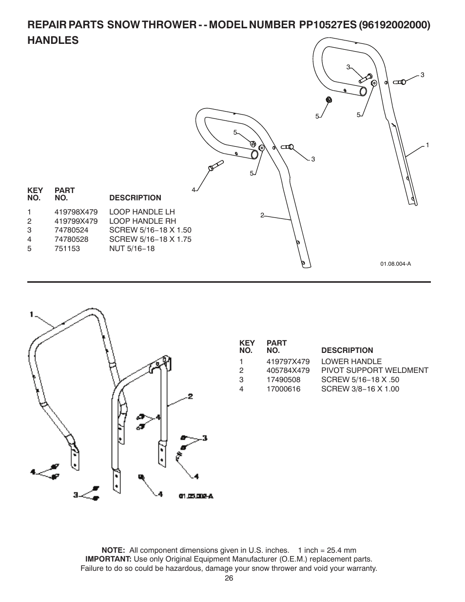 Poulan 96192002000 User Manual | Page 26 / 40