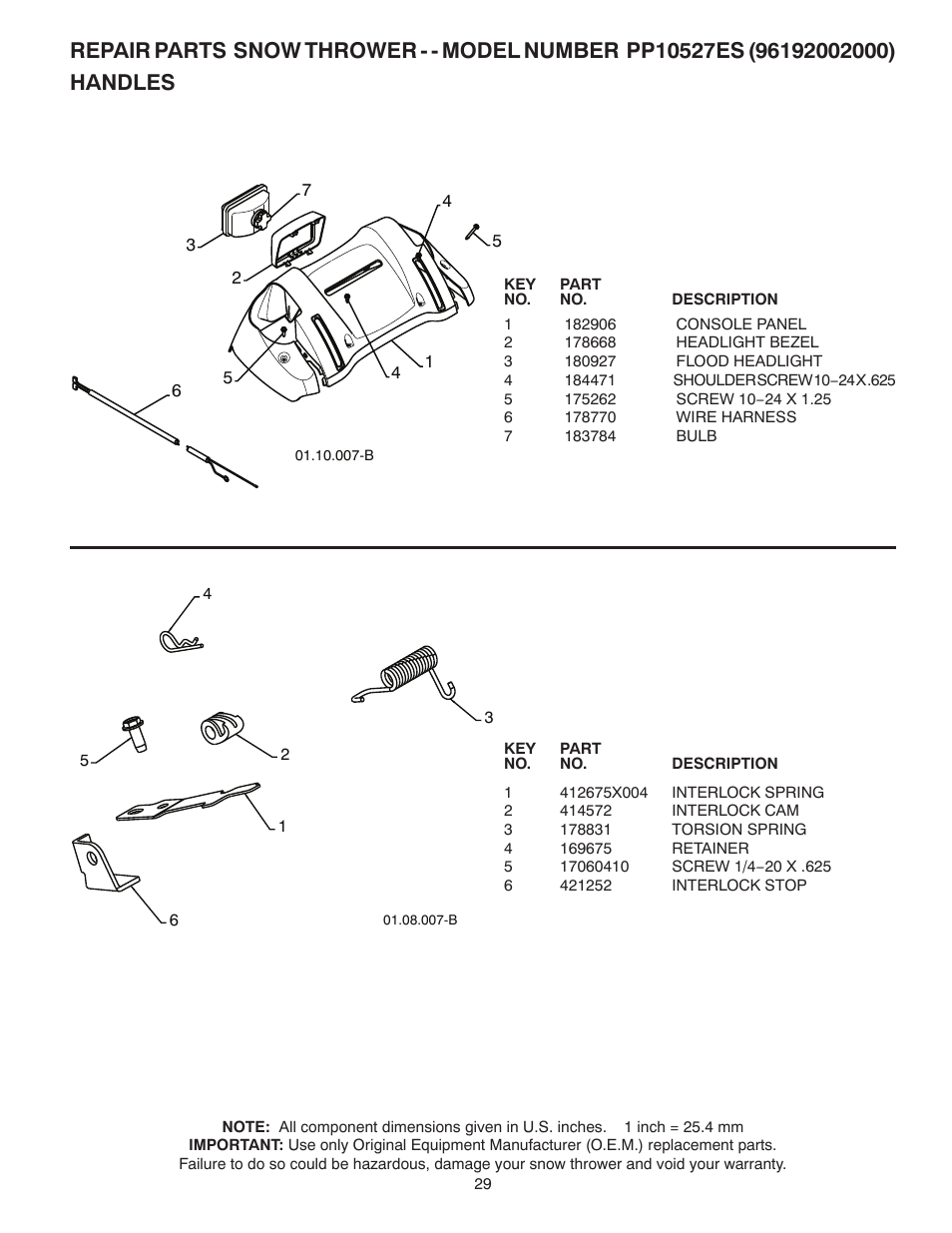 Poulan 96192002000 User Manual | Page 29 / 40