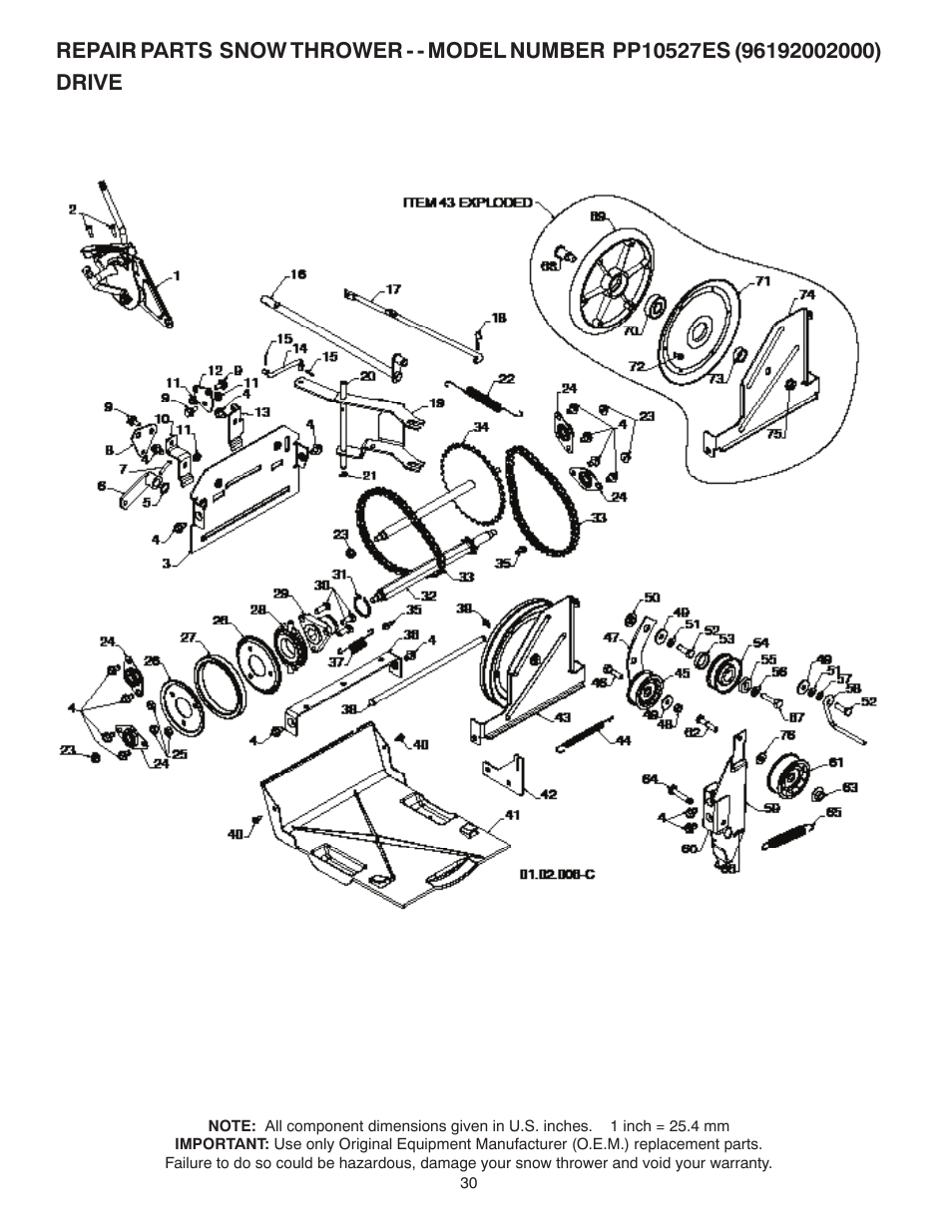 Poulan 96192002000 User Manual | Page 30 / 40