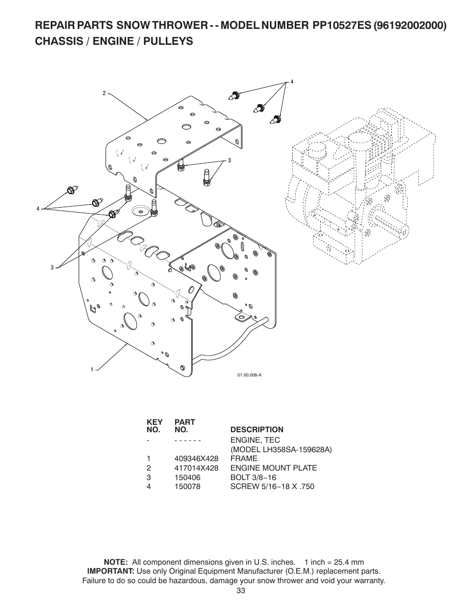 Poulan 96192002000 User Manual | Page 33 / 40