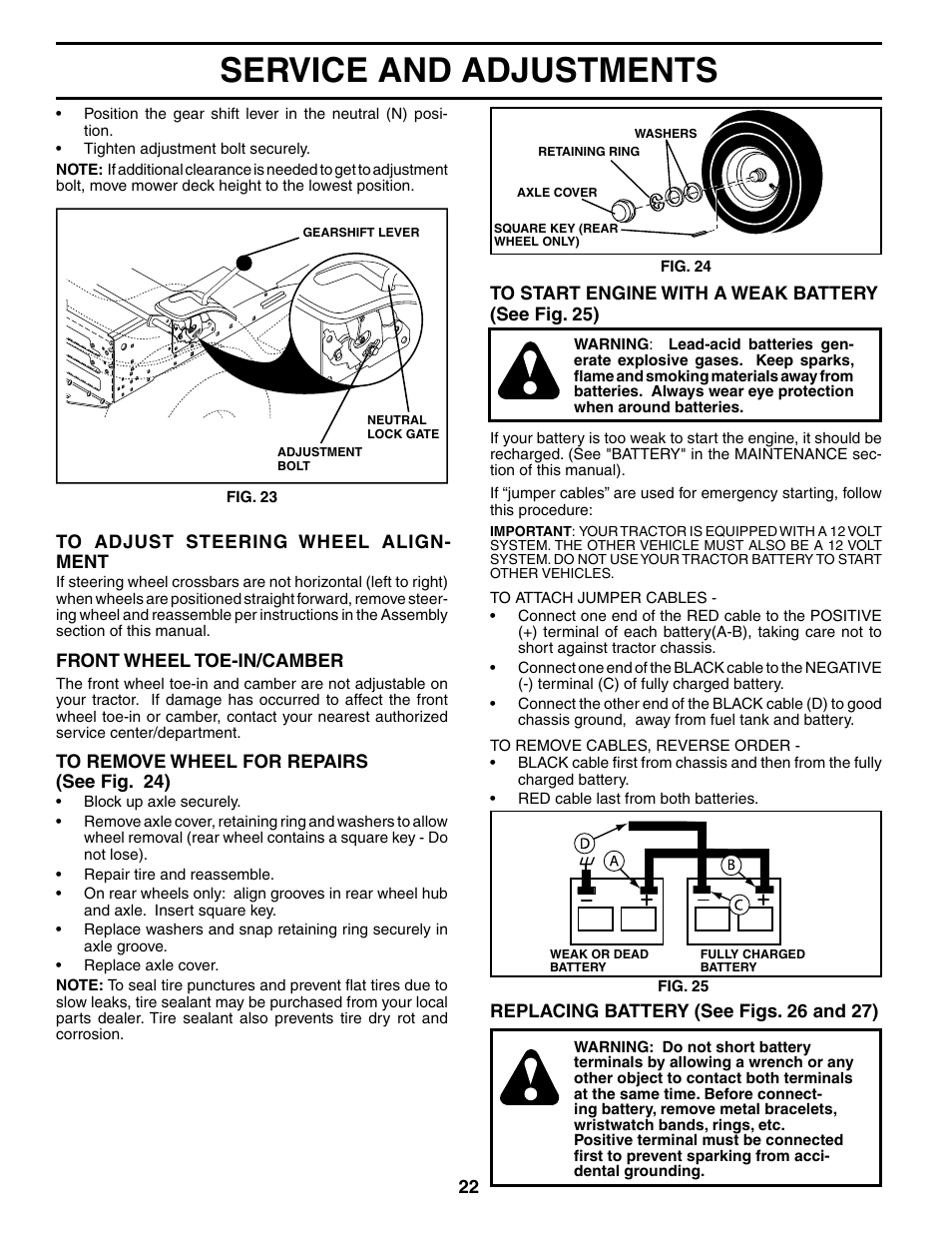 Service and adjustments | Poulan 186888 User Manual | Page 22 / 48