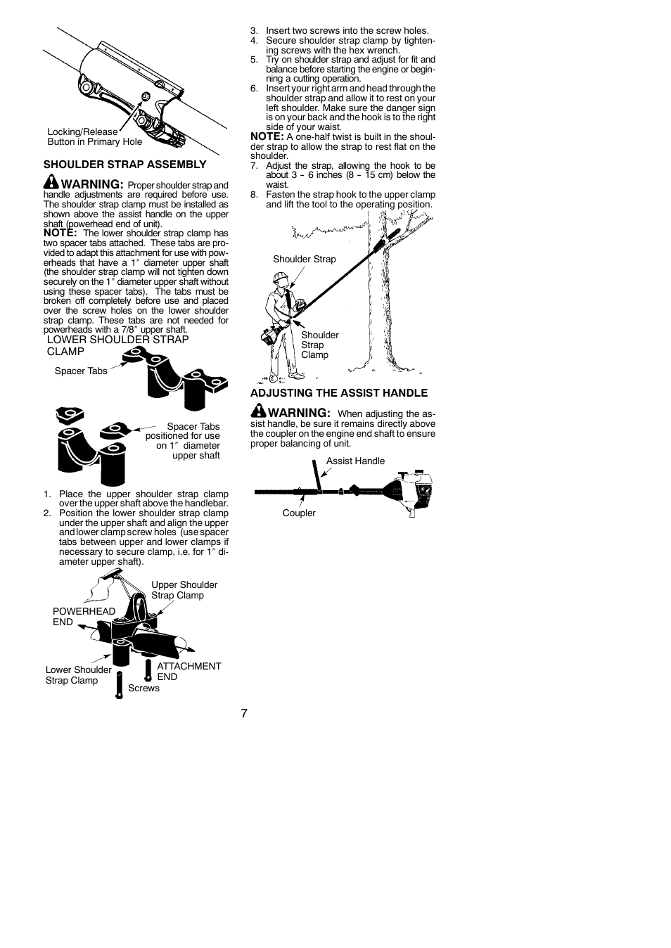 Warning | Poulan Pro PP5000P User Manual | Page 7 / 14