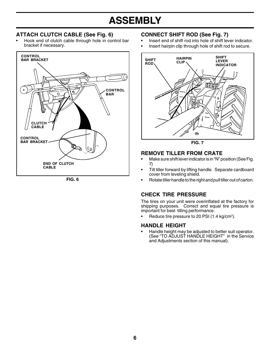 Assembly | Poulan PRRT65A User Manual | Page 6 / 28