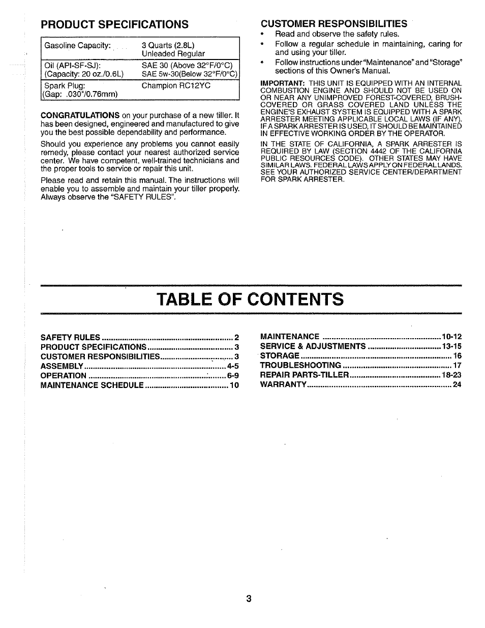 Poulan HDF550N User Manual | Page 3 / 24
