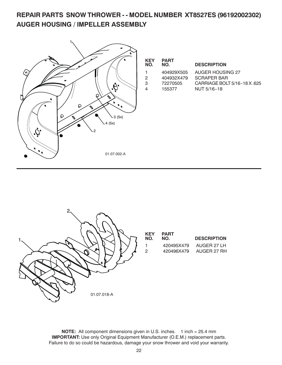 Poulan 422075 User Manual | Page 22 / 40