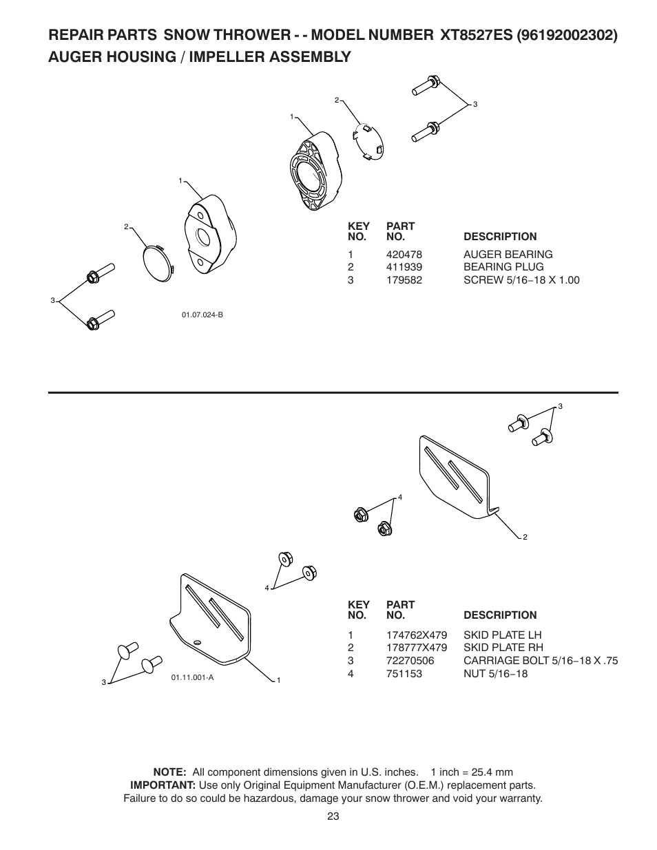 Poulan 422075 User Manual | Page 23 / 40