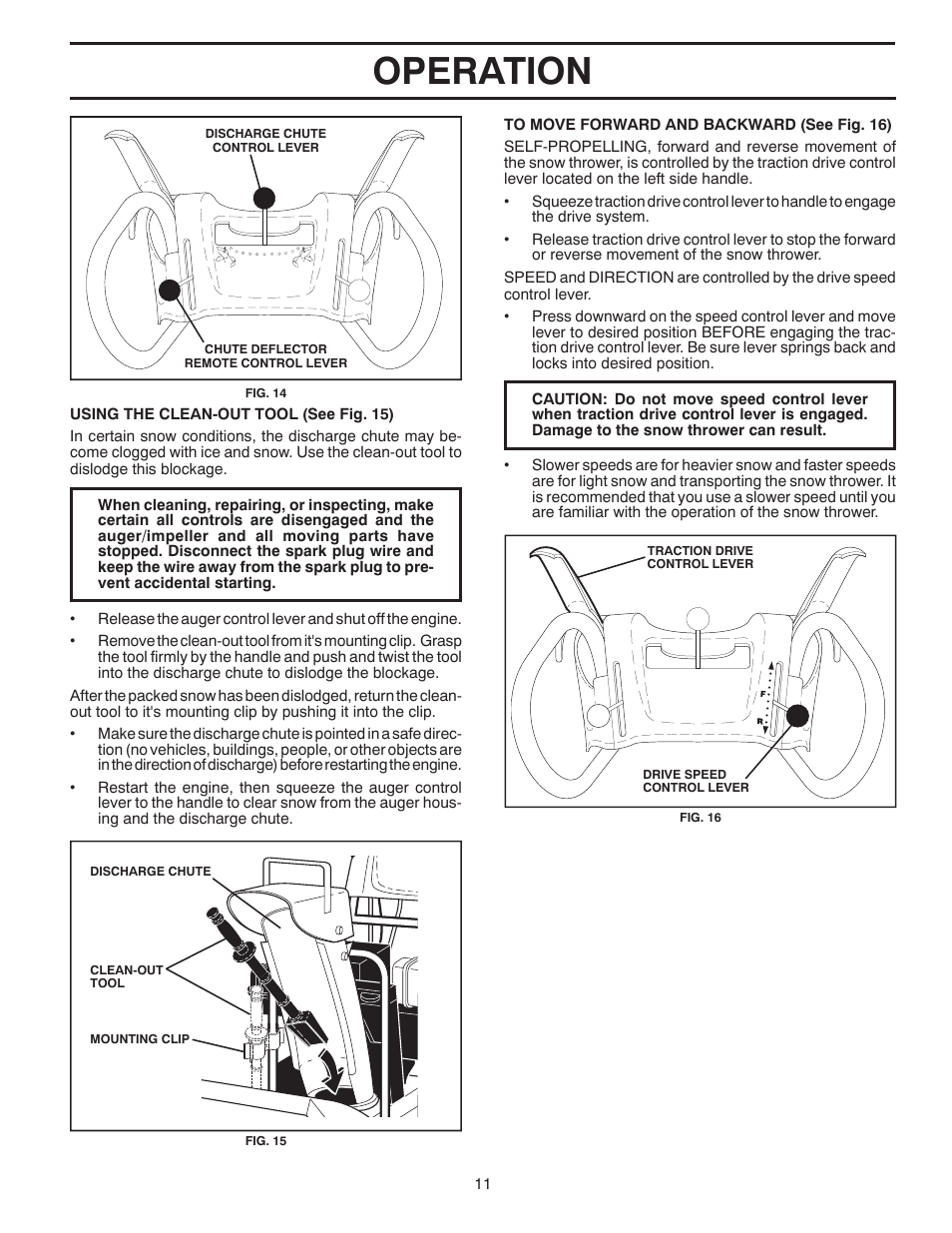 Operation | Poulan 414639 User Manual | Page 11 / 32