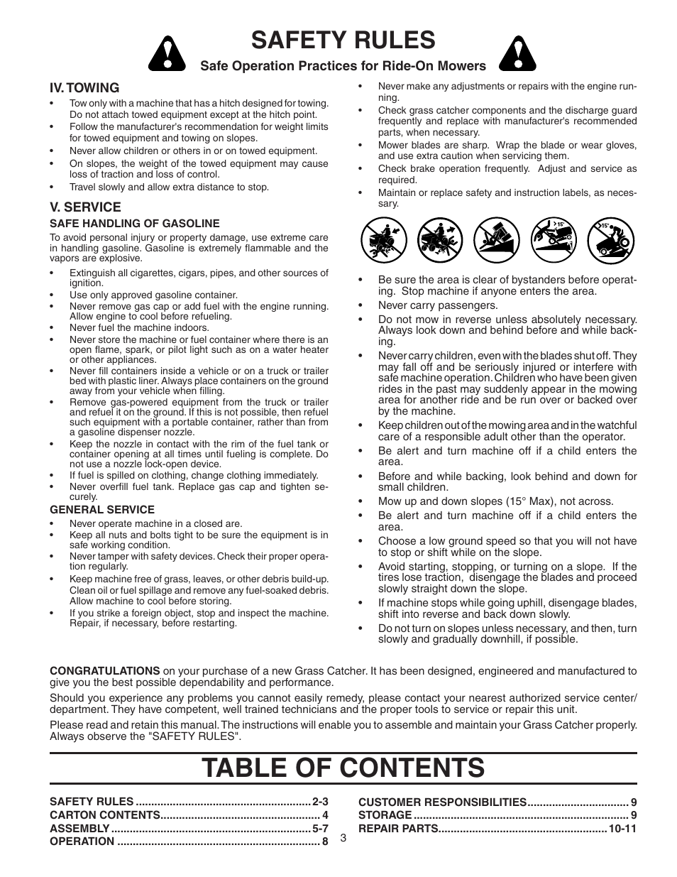 Poulan 96072000900 User Manual | Page 3 / 11