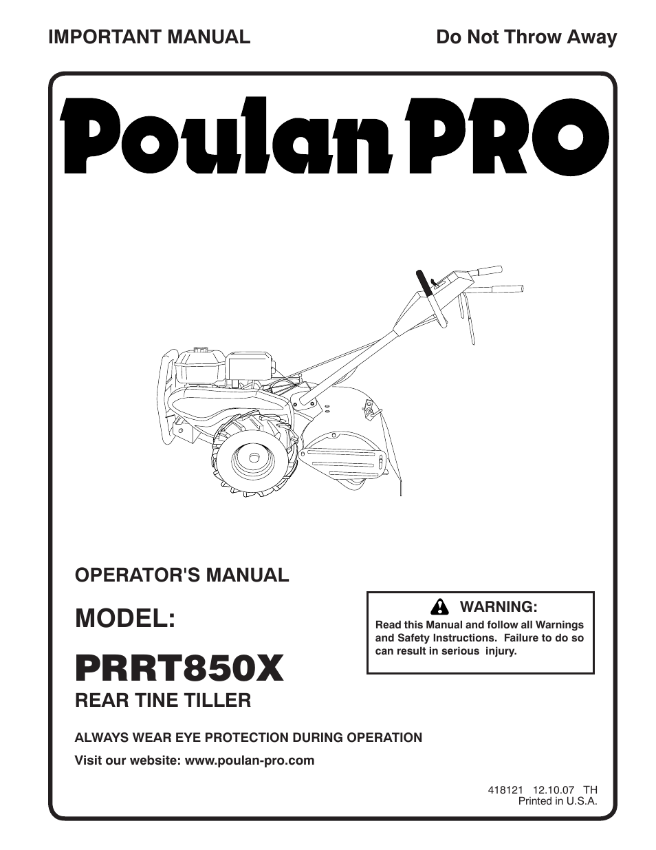 Poulan 96092001500 User Manual | 22 pages