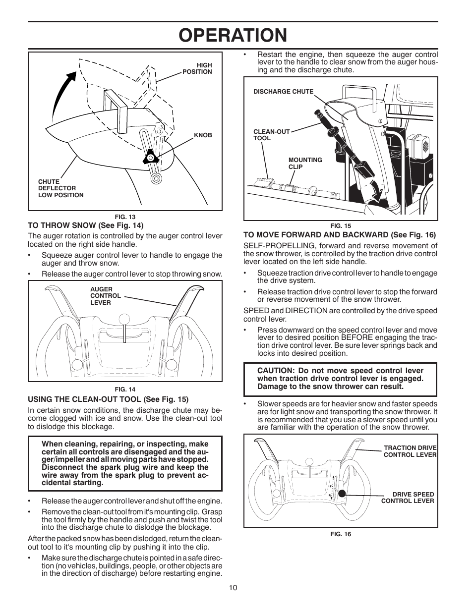 Operation | Poulan 96192002300 User Manual | Page 10 / 40