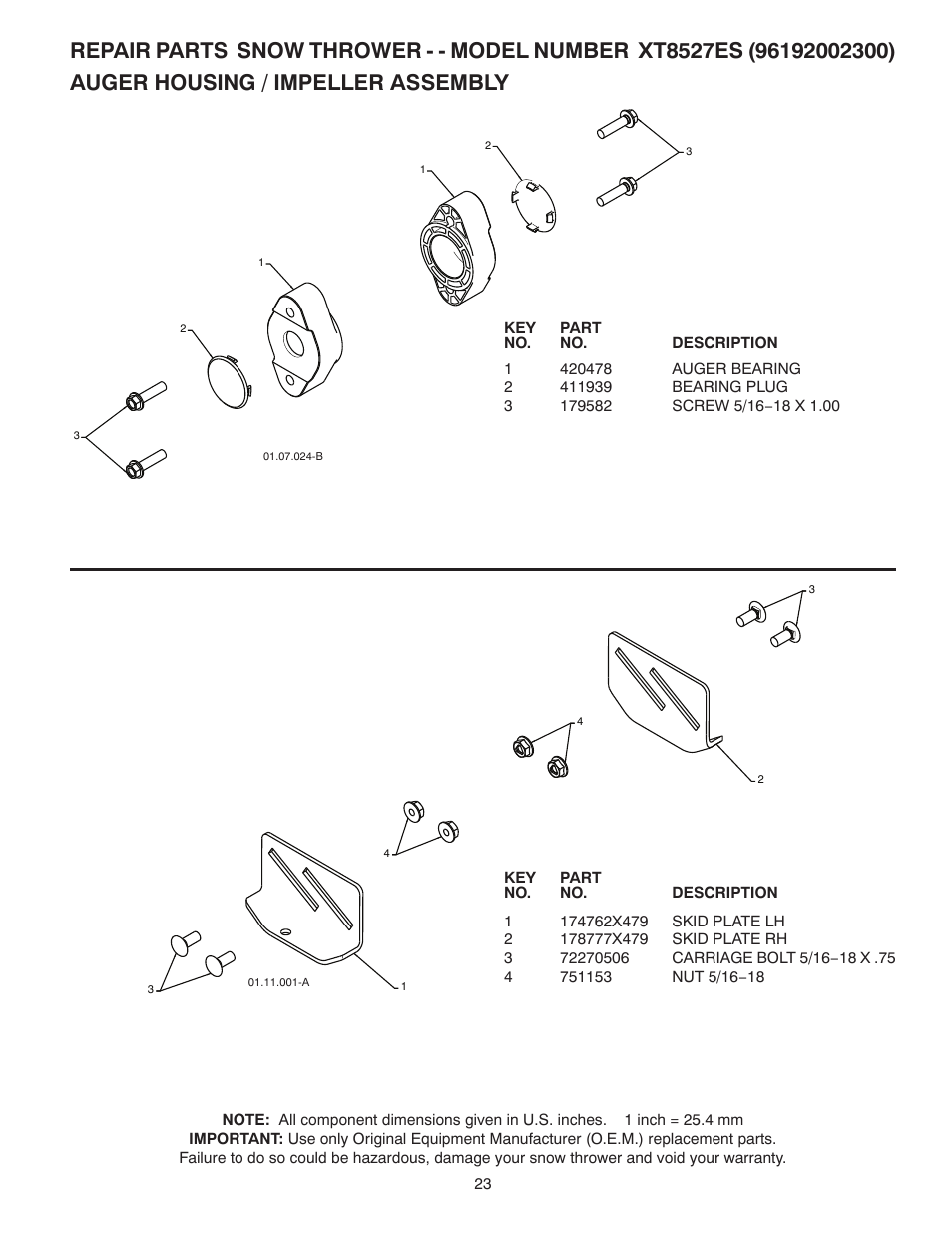 Poulan 96192002300 User Manual | Page 23 / 40