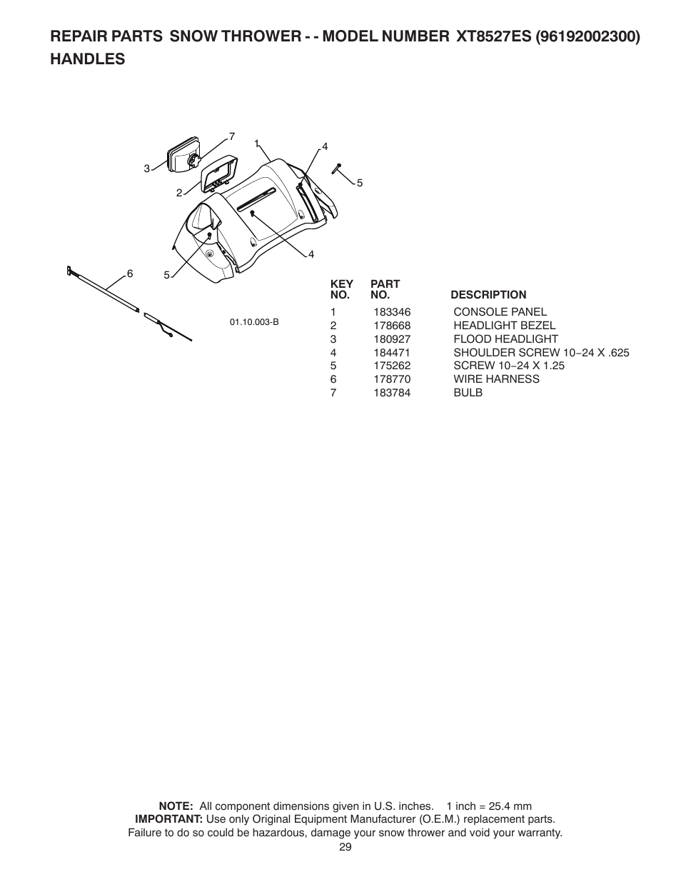 Poulan 96192002300 User Manual | Page 29 / 40