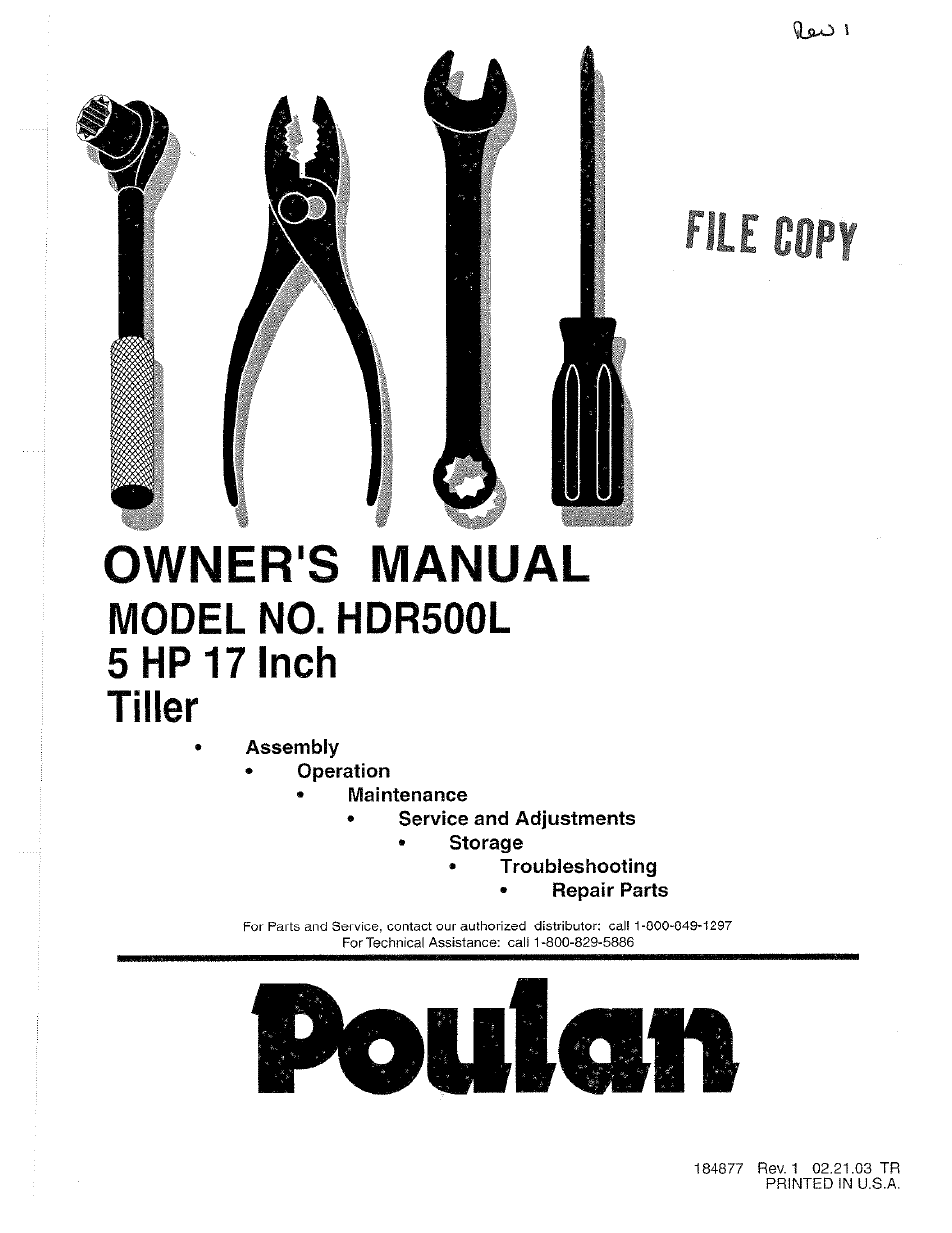 Poulan 184877 User Manual | 28 pages