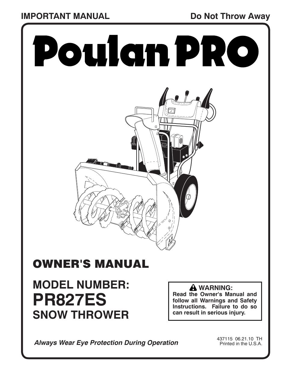 Poulan 96192004301 User Manual | 44 pages