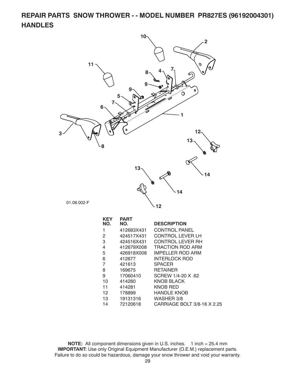 Poulan 96192004301 User Manual | Page 29 / 44