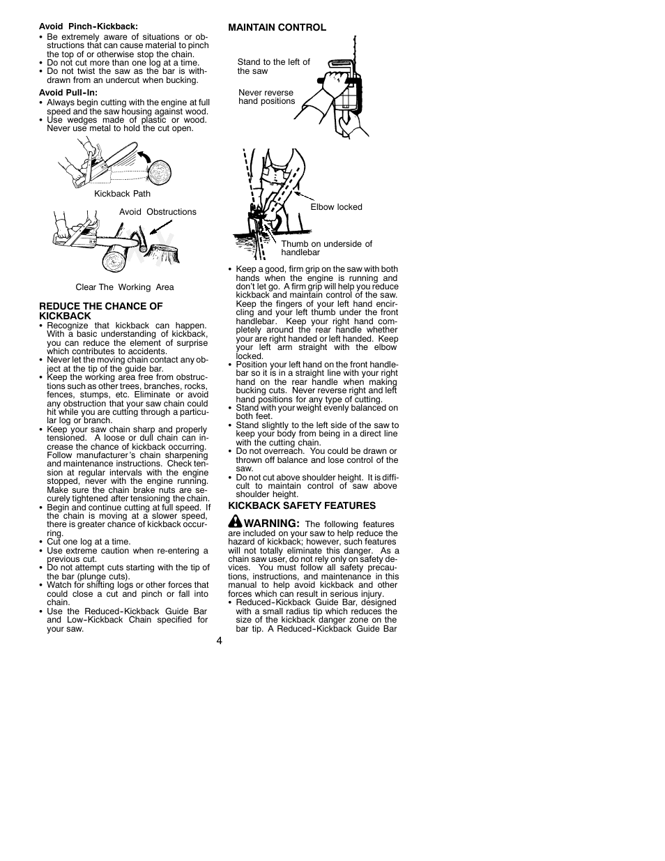 Poulan 530087723 User Manual | Page 4 / 15