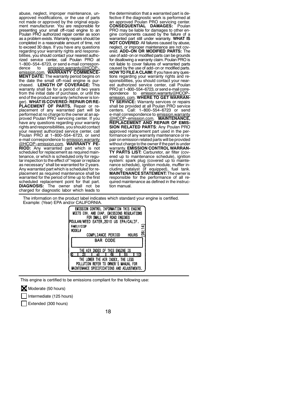 Poulan Pro SM705 User Manual | Page 18 / 18