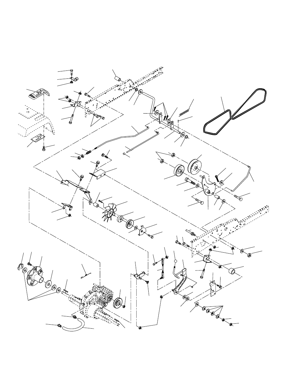 Repair parts, Tractor - - model number prgt22h50a, Ground drive | Poulan 176873 User Manual | Page 36 / 52