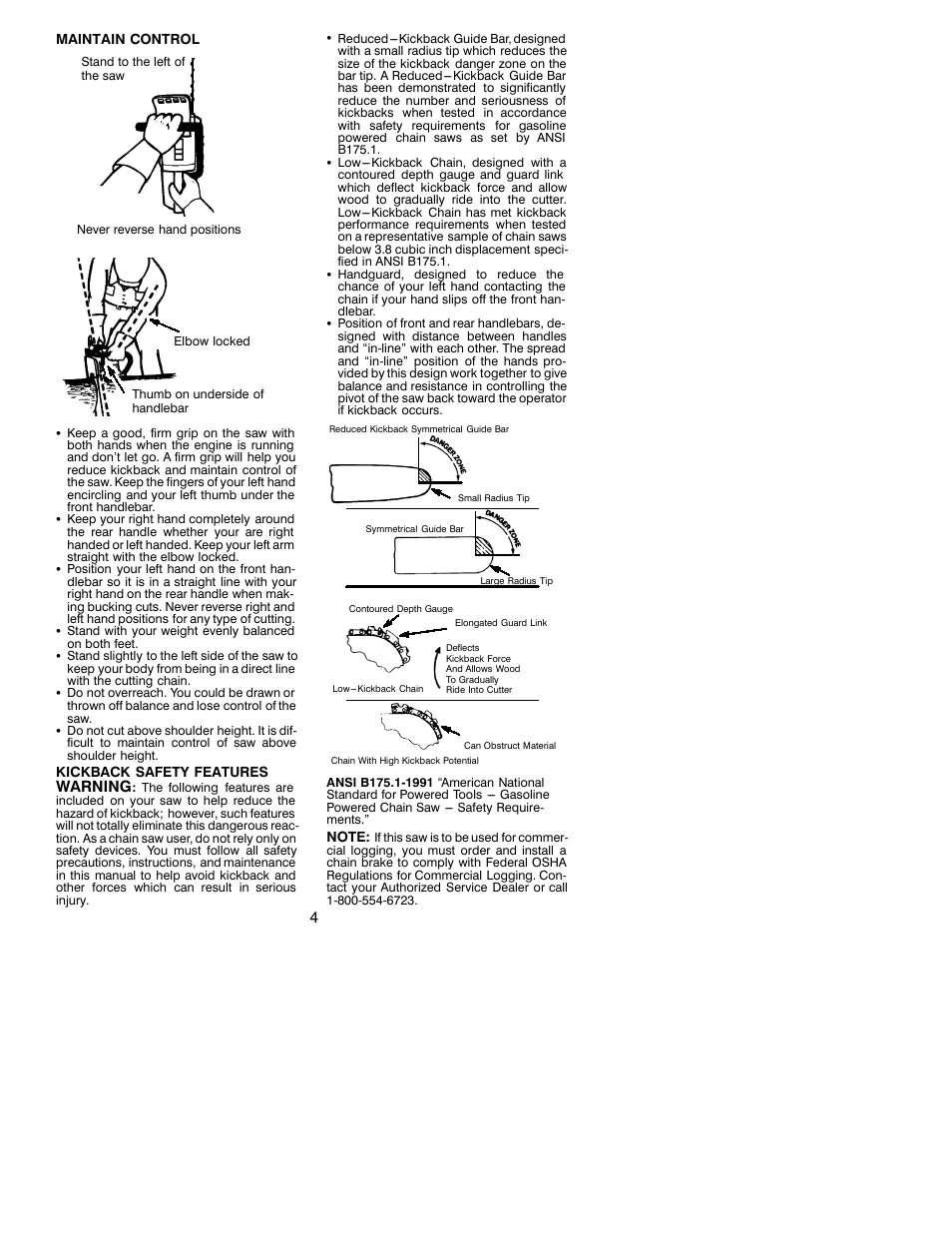Poulan 2250 EN User Manual | Page 4 / 13