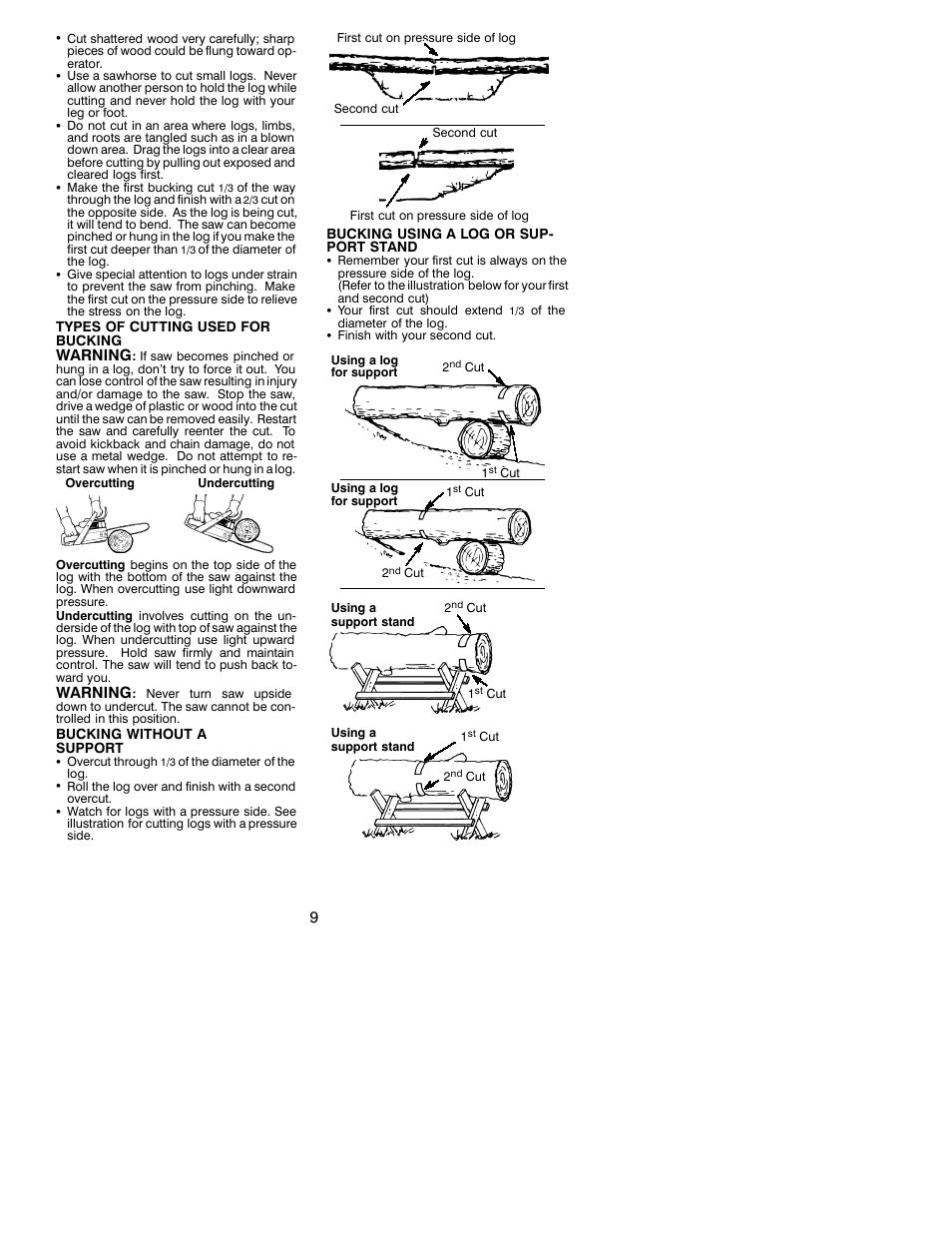 Poulan 2250 EN User Manual | Page 9 / 13