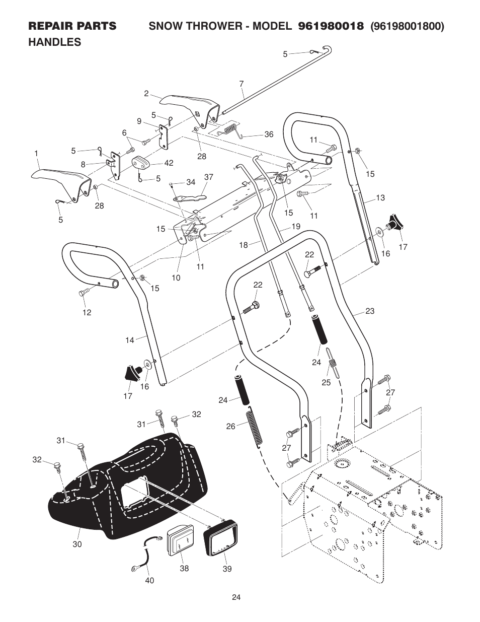 Poulan 415312 User Manual | Page 24 / 36