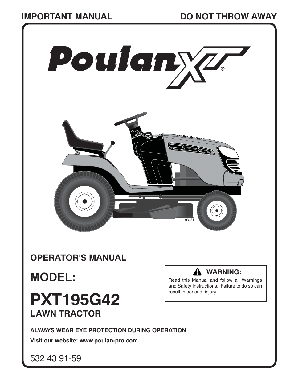 Poulan XT 96046002200 User Manual | 28 pages