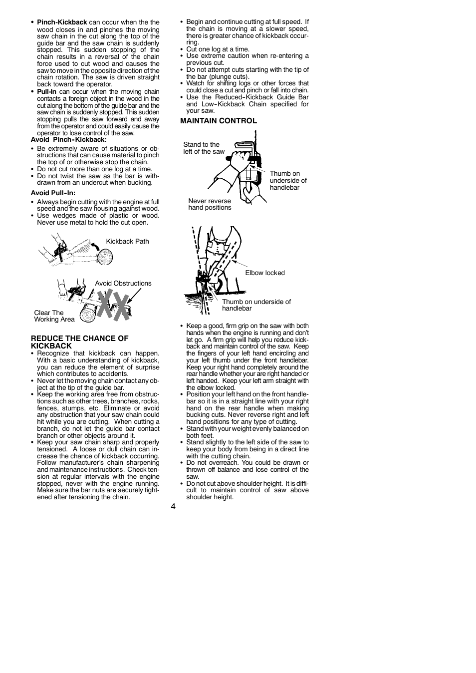 Poulan P4018AV User Manual | Page 4 / 21