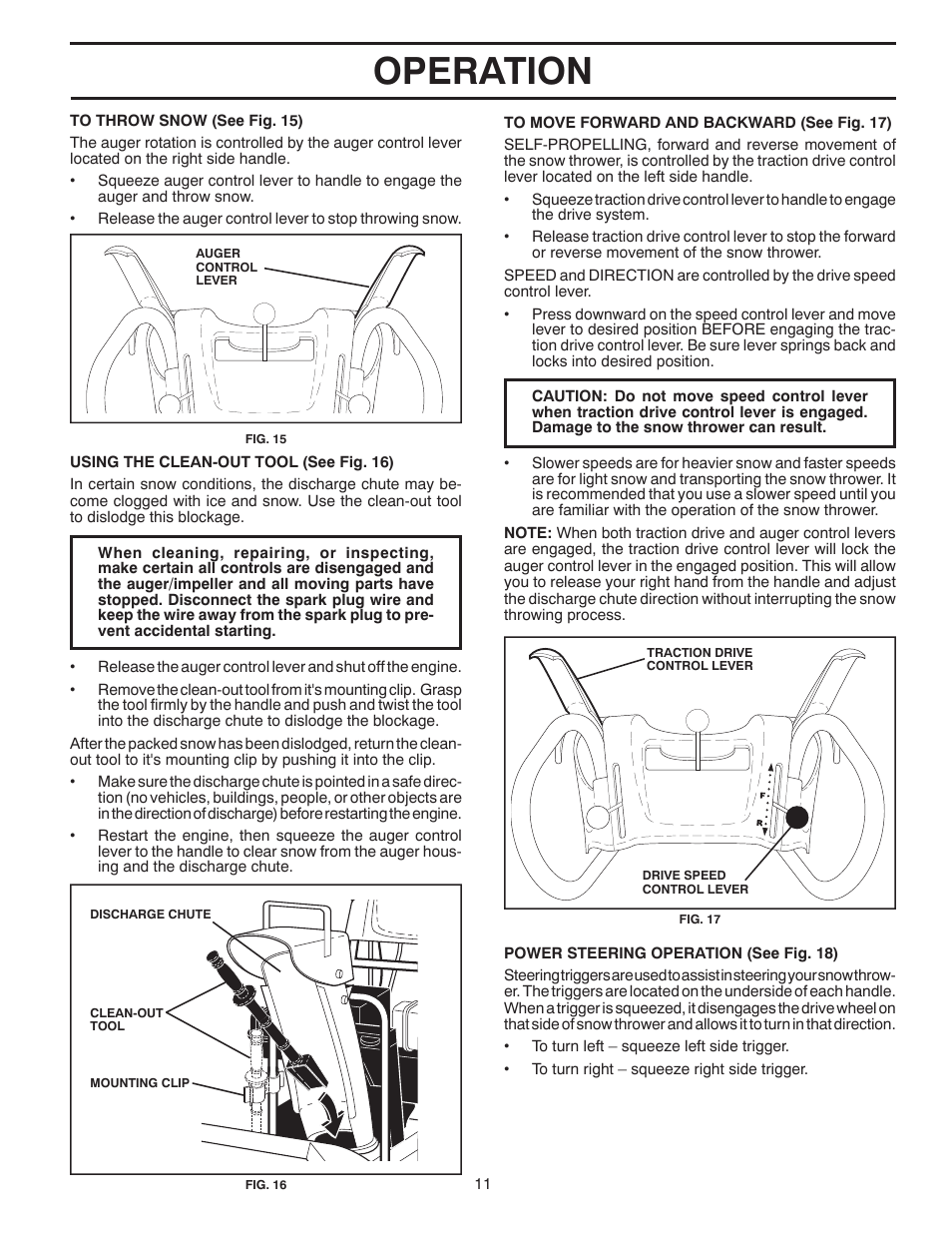Operation | Poulan 96194000602 User Manual | Page 11 / 52
