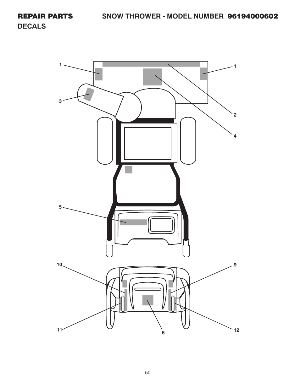 Poulan 96194000602 User Manual | Page 50 / 52