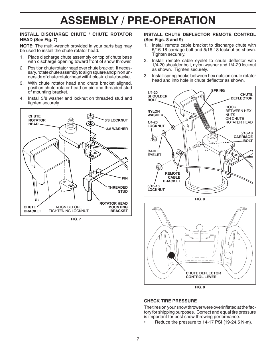 Assembly / pre-operation | Poulan 96194000602 User Manual | Page 7 / 52