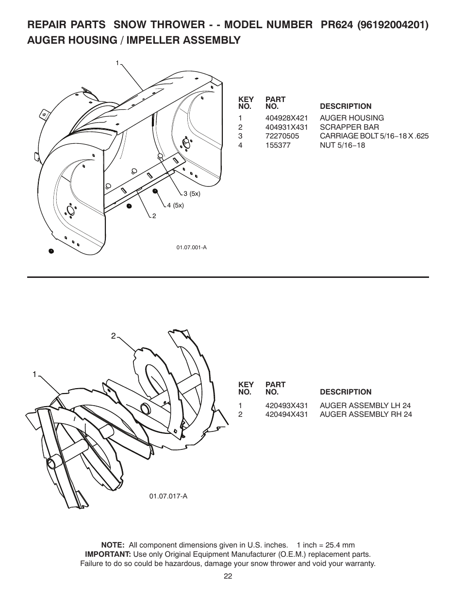 Poulan 96192004201 User Manual | Page 22 / 40