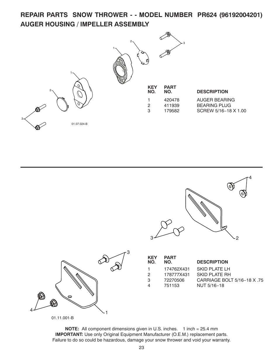 Poulan 96192004201 User Manual | Page 23 / 40