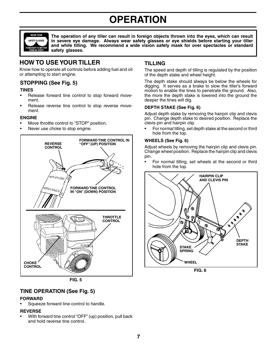 Operation, How to use your tiller | Poulan 184860 User Manual | Page 7 / 24