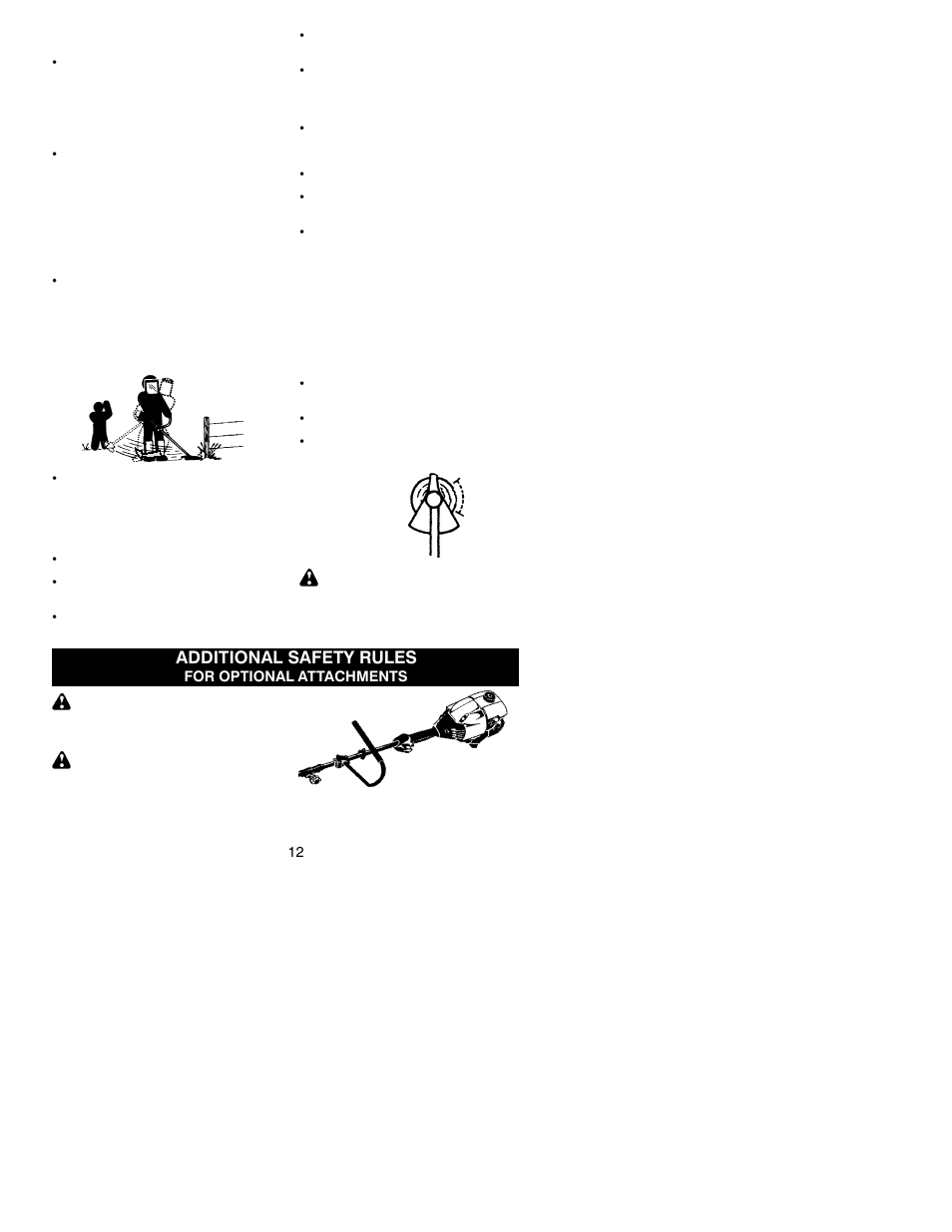 Additional safety rules | Poulan Pro PPB300 User Manual | Page 12 / 20