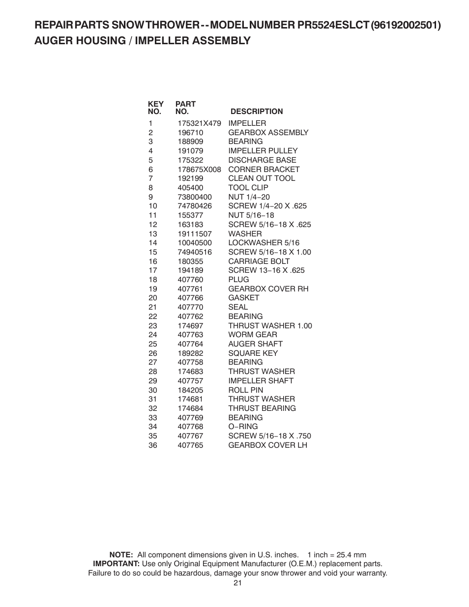 Poulan 424704 User Manual | Page 21 / 40