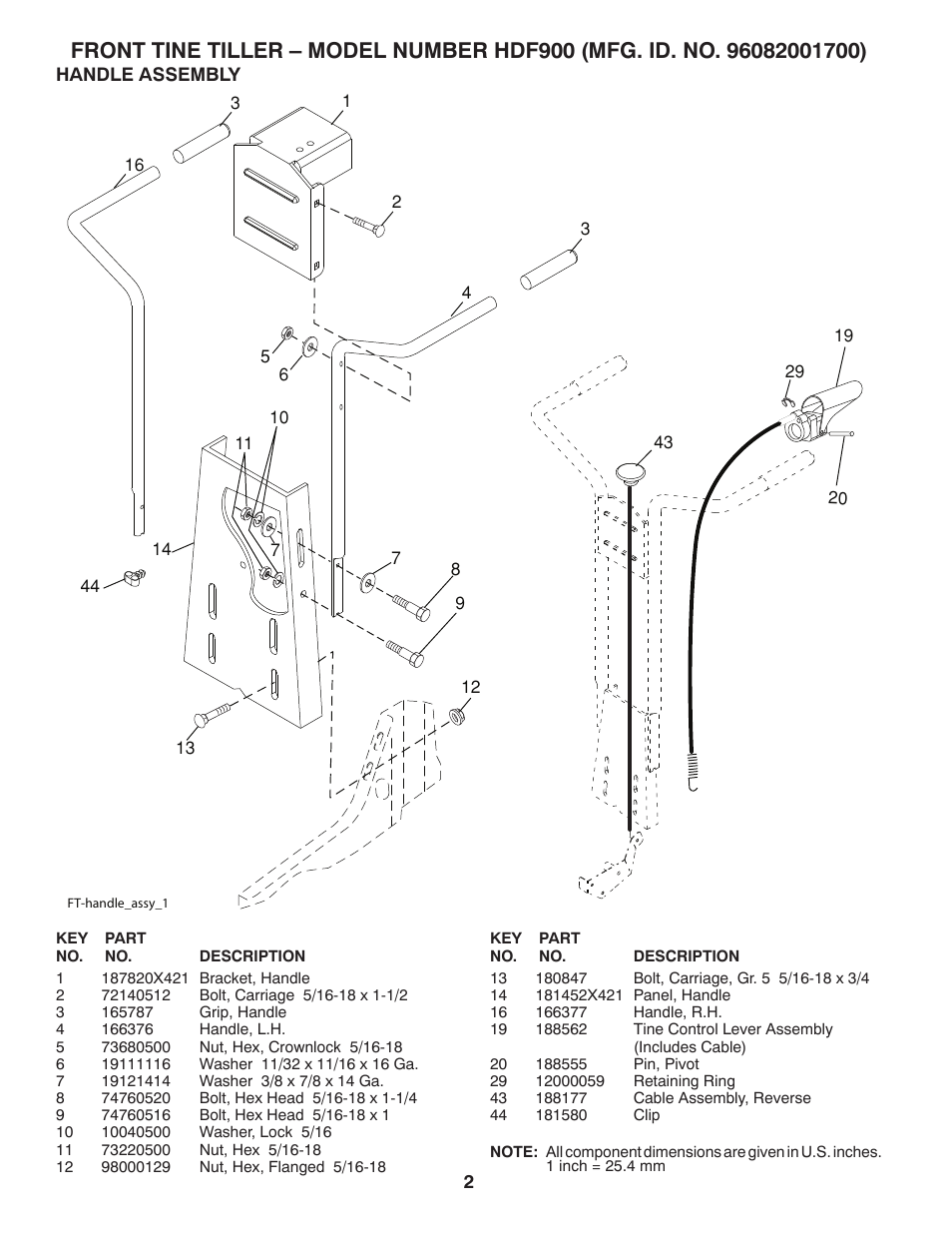 Poulan Pro Front Tine HDF900 User Manual | Page 2 / 8