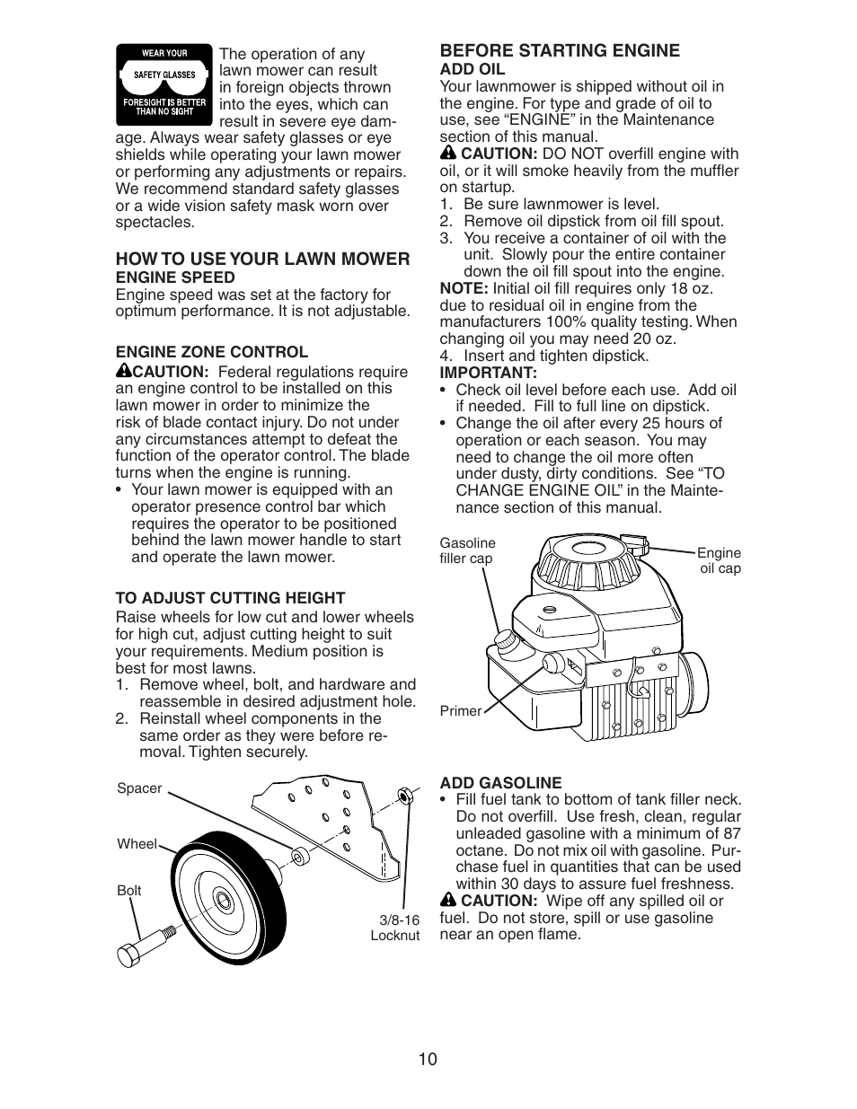 Poulan 20112X92E0 User Manual | Page 10 / 18