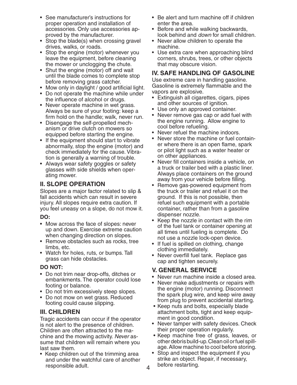 Poulan 20112X92E0 User Manual | Page 4 / 18