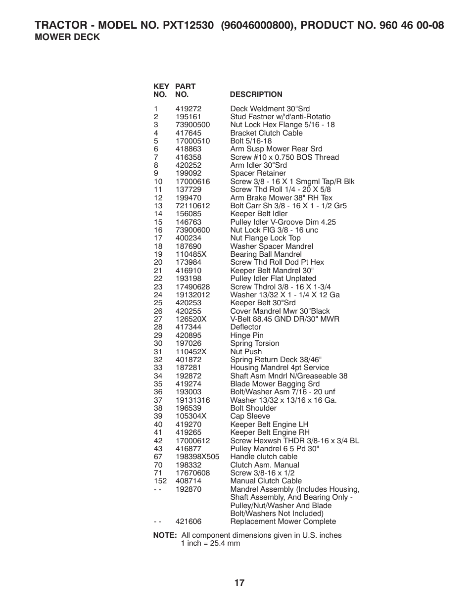Poulan XT 96046000800 User Manual | Page 17 / 20